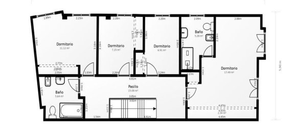 5 غرف نوم منزل ذو طابقين في Granada, Spain رقم 135431 37
