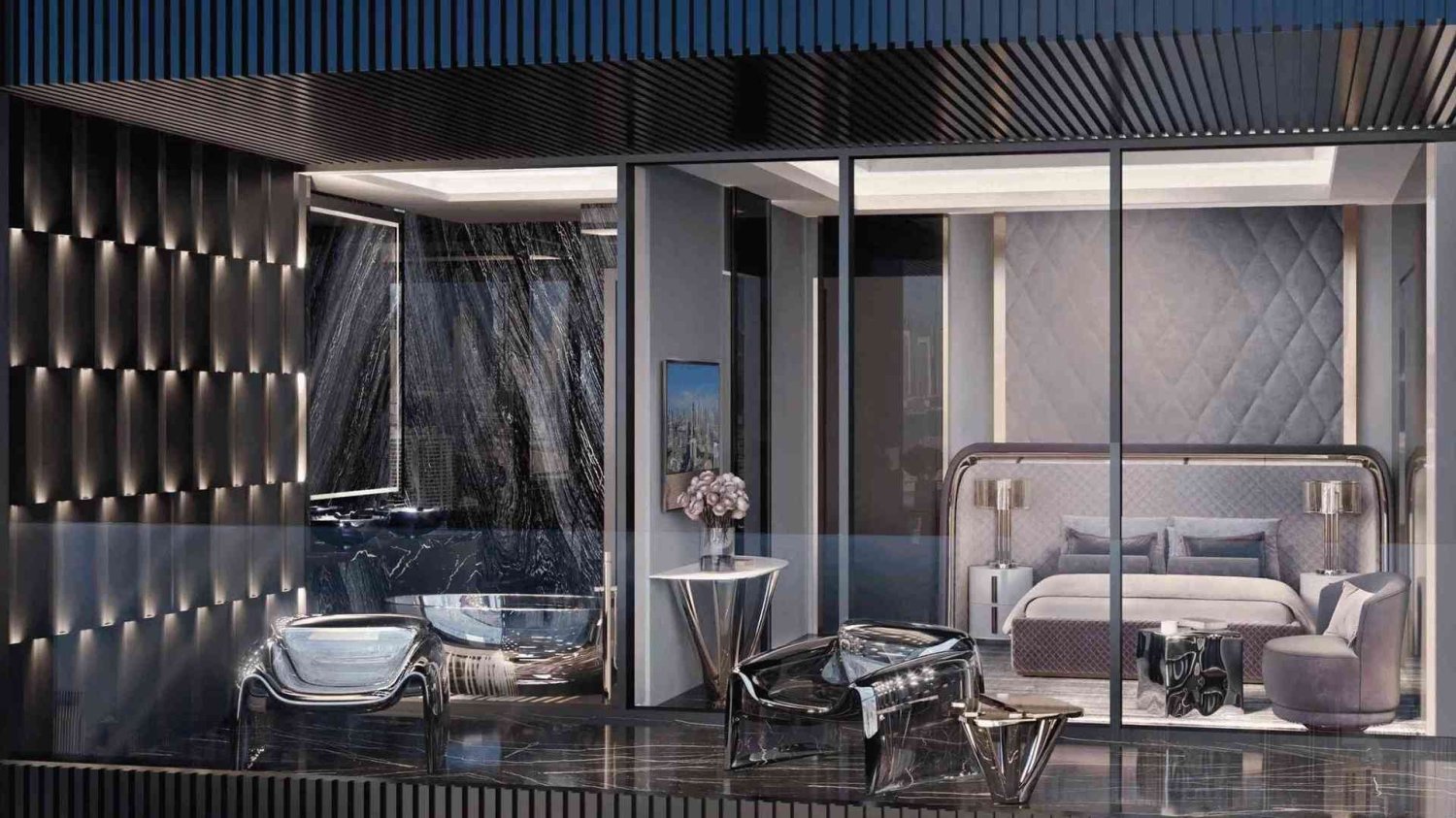 Penthouse T6 em BURJ BINGHATTI JACOB & CO RESIDENCES, Business Bay, UAE N.º 60296