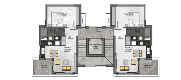 Apartment 1+1 in Kargicak, Turkey No. 13751 10