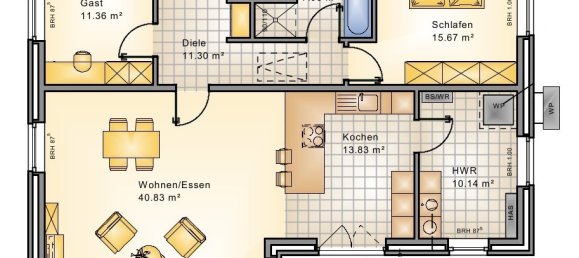 3-Zimmer Bungalow in Wesermarsch, Germany, Nr. 229740 5
