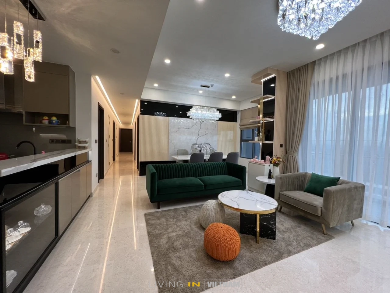 4 chambres appartement à louer à Thu Duc, Ho Chi Minh, Vietnam № 74755