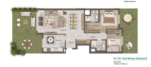 3-Zimmer Wohnung in Umraniye, Turkey, Nr. 17886 16