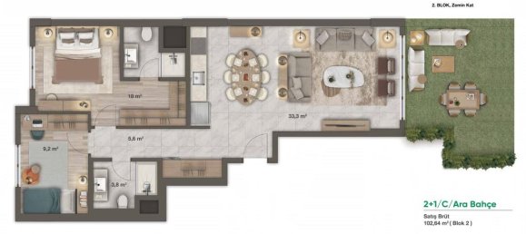 3-Zimmer Wohnung in Umraniye, Turkey, Nr. 17886 15