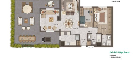 3-Zimmer Wohnung in Umraniye, Turkey, Nr. 17886 14