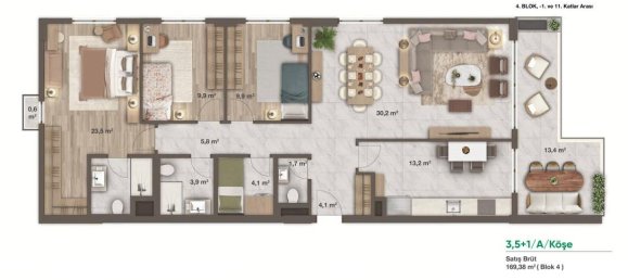 3-Zimmer Wohnung in Umraniye, Turkey, Nr. 17886 18