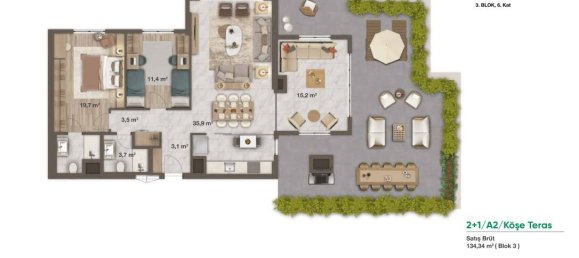 3-Zimmer Wohnung in Umraniye, Turkey, Nr. 17886 12