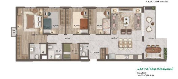 3-Zimmer Wohnung in Umraniye, Turkey, Nr. 17886 20