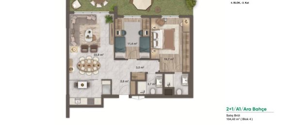 3-Zimmer Wohnung in Umraniye, Turkey, Nr. 17886 8