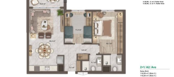 3-Zimmer Wohnung in Umraniye, Turkey, Nr. 17886 11