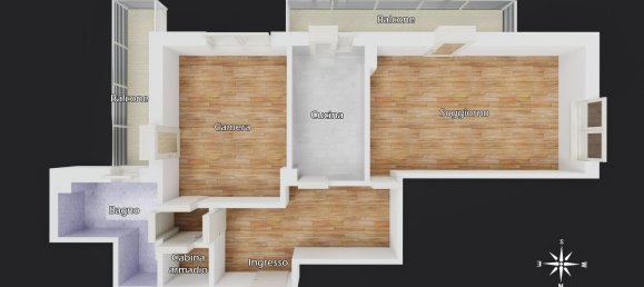 2 rooms Apartment in Rome, Italy No. 190643 32