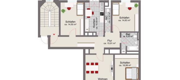 Apartamento de 4 habitaciónes en Munich, Germany No. 232863 14