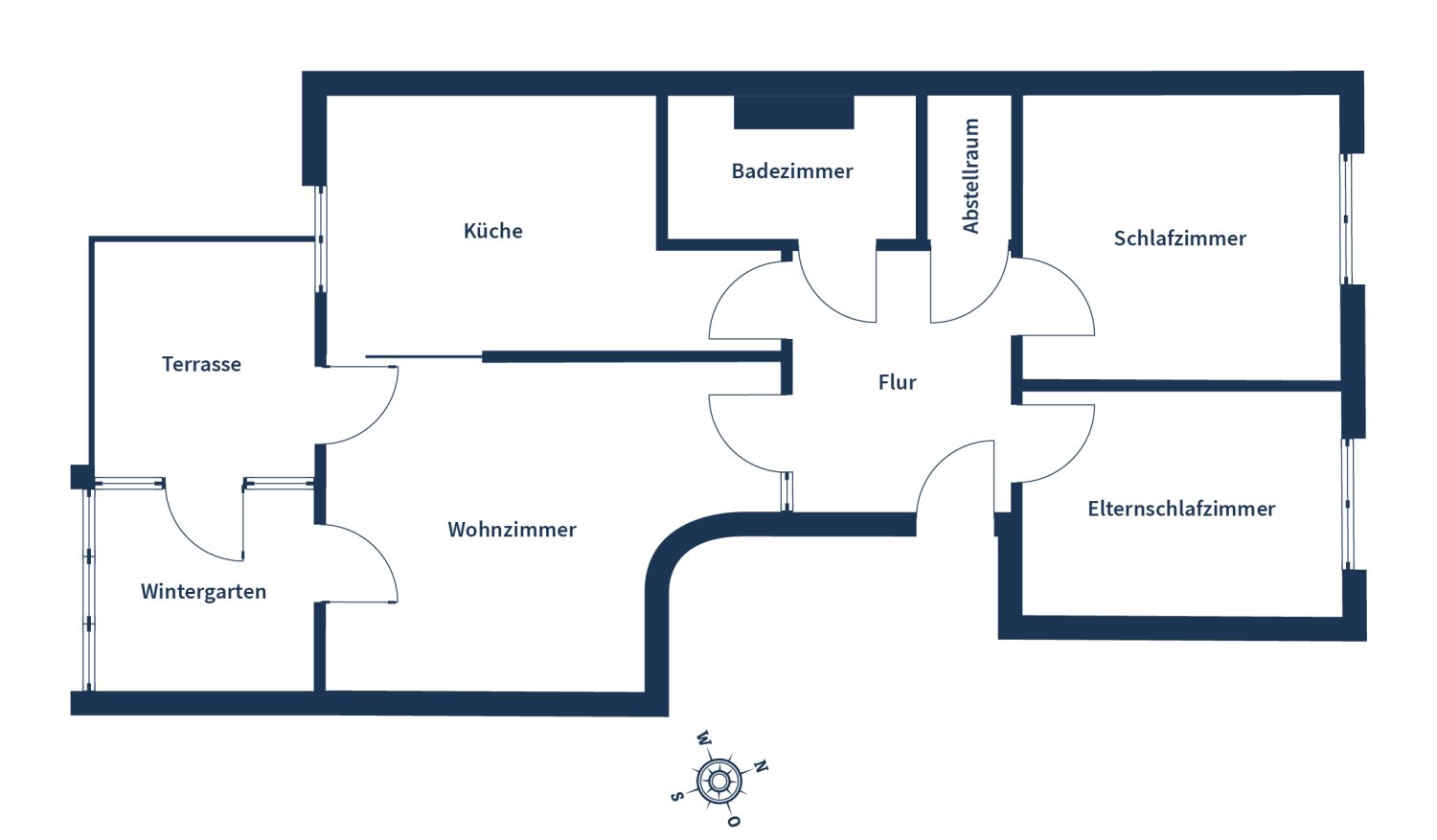 2 غرف نوم شقة في Potsdam-Mittelmark, Germany رقم 342786