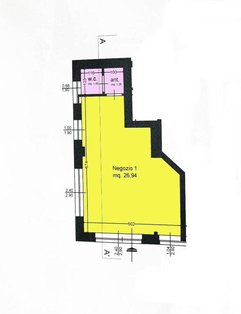 Gewerbliche Immobilie in Camaiore, Italy 37m², Nr. 211004