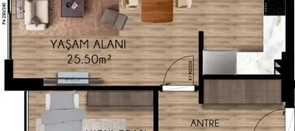 Wohnung 2+1 in Aksu, Turkey, Nr. 33269 4