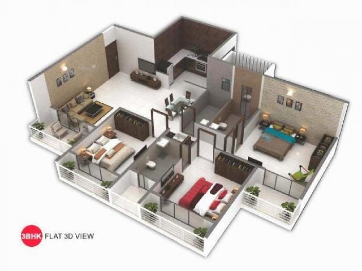 3 bedrooms House in Mumbai, India No. 18265