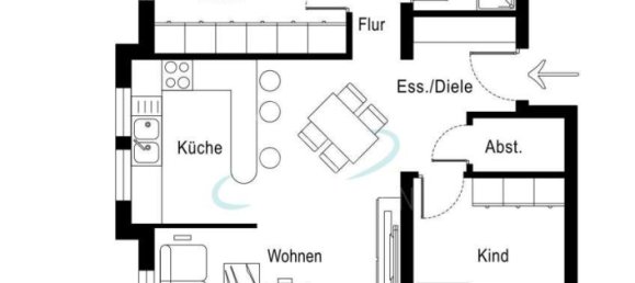 Квартира с 2 спальнями в Швебиш Халль, Германия № 63817 16