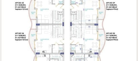 Apartment 1+1 in Oba, Turkey No. 5444 22