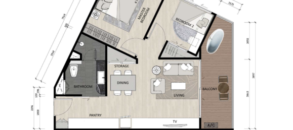 2 bedrooms Apartment in Phuket, Thailand No. 11615 6