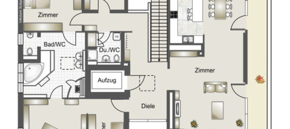 4 rooms Penthouse in Stuttgart, Germany No. 371343 19
