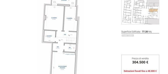 3 rooms Apartment in Prato, Italy No. 237579 26