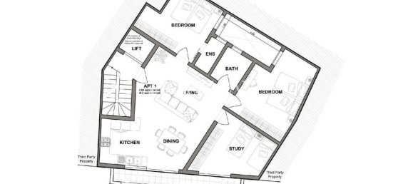 Penthouse T1 em Pieta, Malta N.º 1859 6