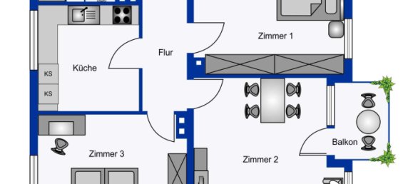 Квартира с 2 спальнями в Дортмунд, Германия № 336545 5