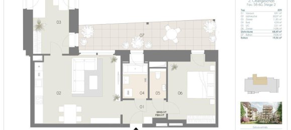 3-salle Appartement à Wieden, Austria No. 239210 14