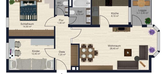 Apartamento T2 em Freising, Germany N.º 25492 21