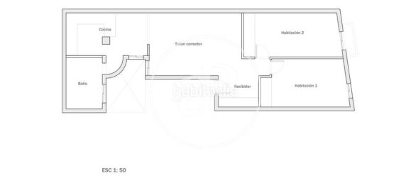 Apartamento T2 em Ciutat Vella, Spain N.º 23007 23