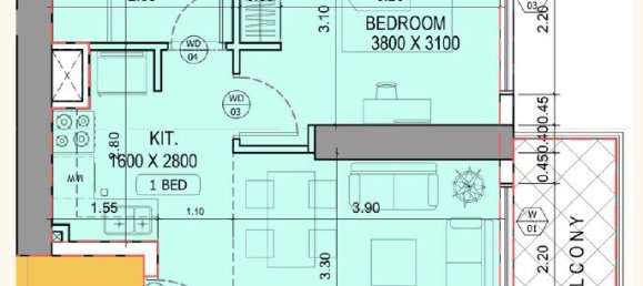 1 bedroom Apartment in Jumeirah Village Circle, UAE No. 12374 3