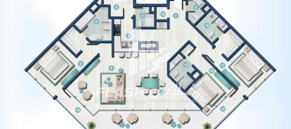 3 bedrooms Apartment in Al Hamra Village, UAE No. 33225 2