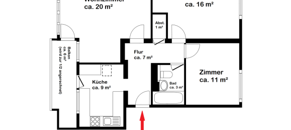 Apartamento de 3 divisões em Bremen, Germany N.º 288692 12