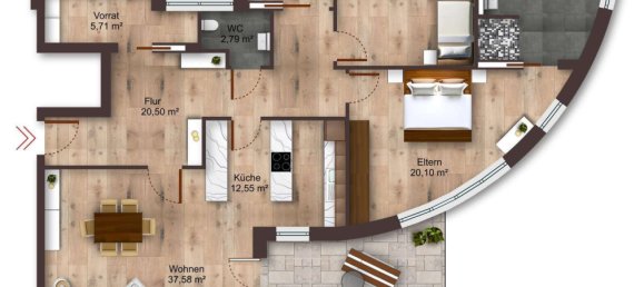 2 Schlafzimmer Wohnung in Grafschaft Bentheim, Germany, Nr. 226336 14