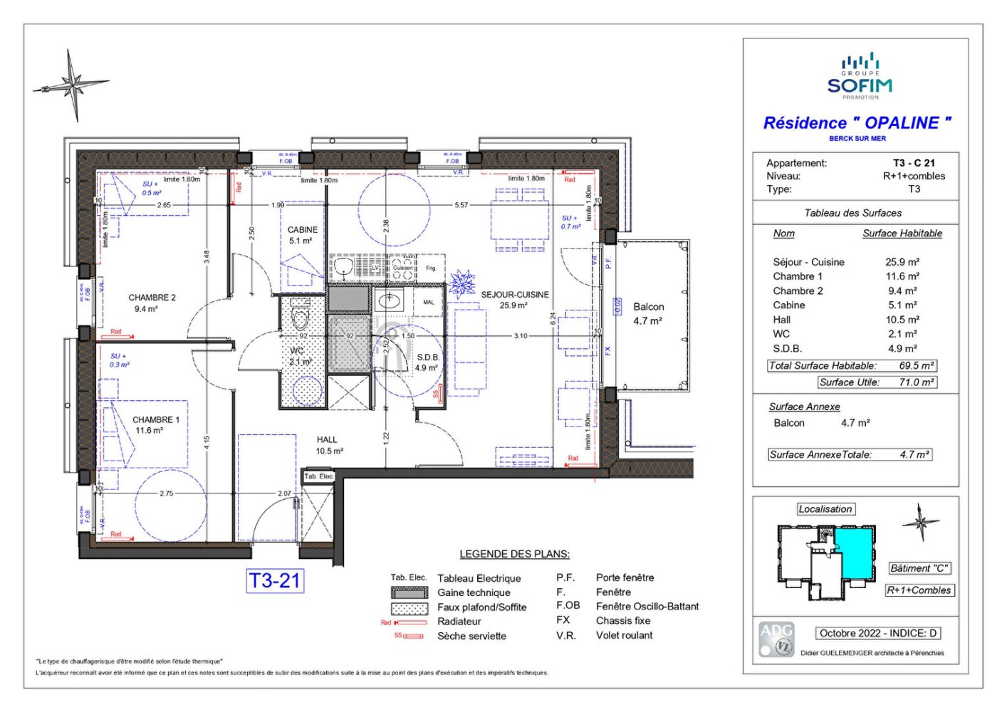 Apartamento T2 em Berck, France N.º 82831