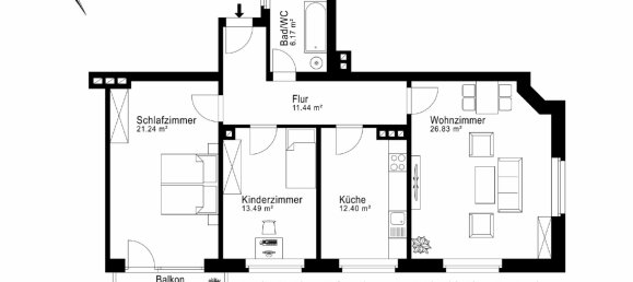 Apartamento de 3 divisões em Munich, Germany N.º 203422 8