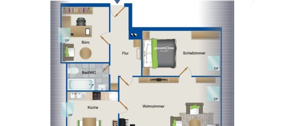 3غرفة شقة في Rhein-Pfalz, Germany رقم 160913 14