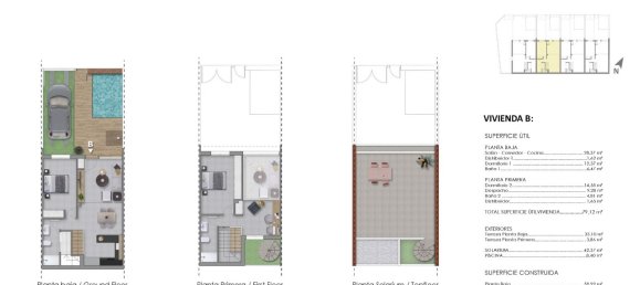 3 Schlafzimmer Stadthaus in Pilar de la Horadada, Spain, Nr. 12797 11