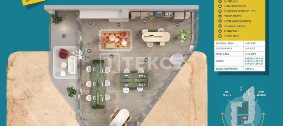 1 chambre bureau à vendre à Business Bay, Dubai, UAE № 180160 28
