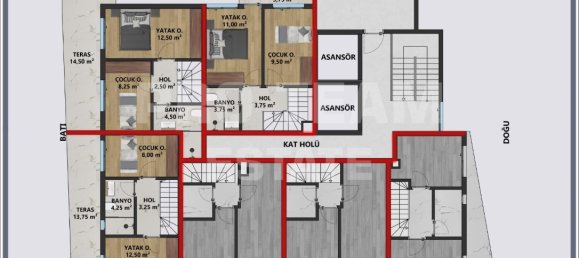 2غرفة شقة في Muratpasa, Turkey رقم 40375 6