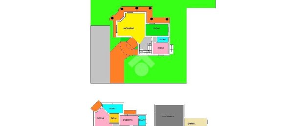 Вилла с 5 комнатами в Сициано, Италия № 33041 48