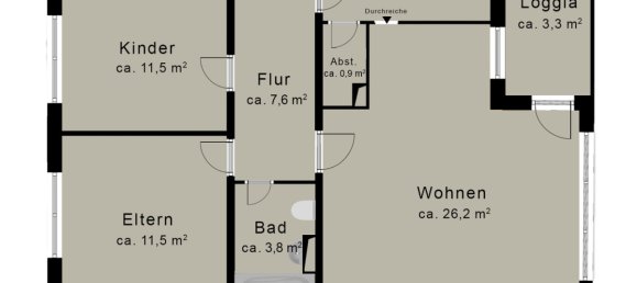 3 rooms Apartment in Bremen, Germany No. 294956 11