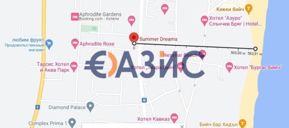 2 غرف نوم شقة في Sveti Vlas, Bulgaria رقم 644 27