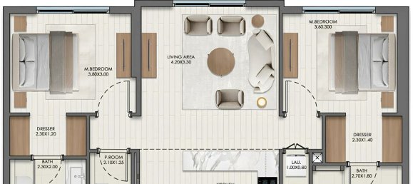 2 غرف نوم شقة في دبي, UAE رقم 114267 12