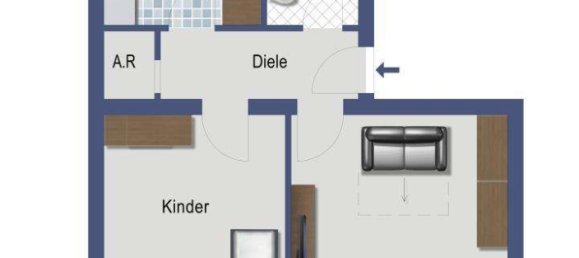 2 rooms Apartment in Dusseldorf, Germany No. 77589 2