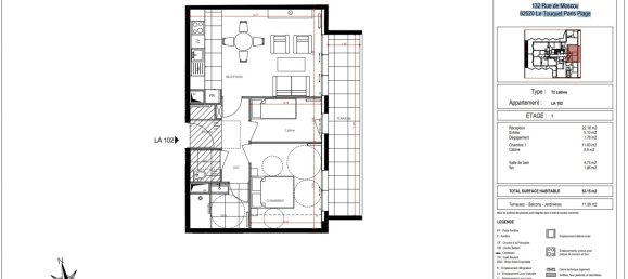 2 bedrooms Apartment in Le Touquet-Paris-Plage, France No. 232806 2