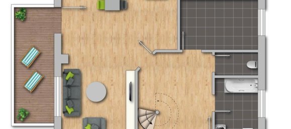 Apartamento de 1 dormitorio en Duisburg, Germany No. 6067 8