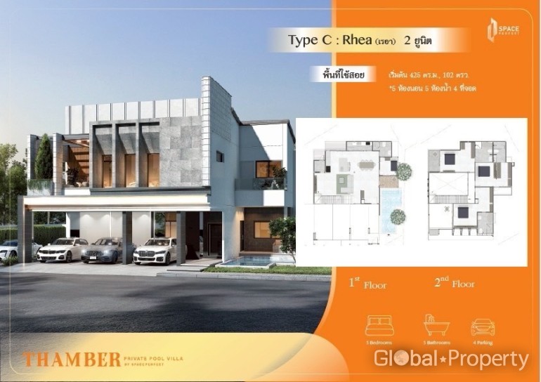 Casa de 5 dormitorios en Pattaya, Thailand No. 67388