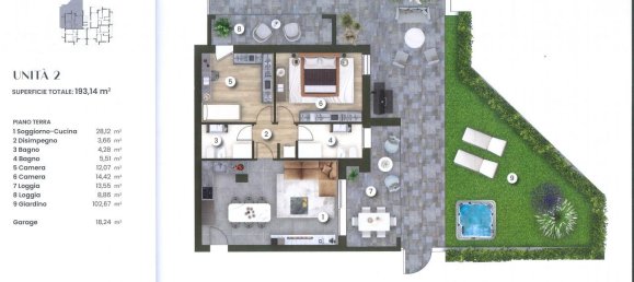 3 rooms Penthouse in Montegrotto Terme, Italy No. 238245 20