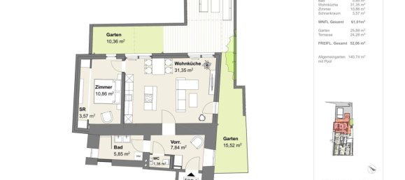 Коммерческая недвижимость 61м² в Гернальс, Австрия № 190405 11