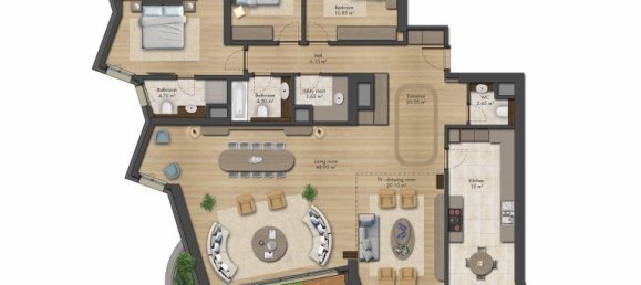 2 rooms Apartment in Bakırköy, Turkey No. 23489 25